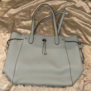 Kate Spade Light Blue Leather Tote Bag